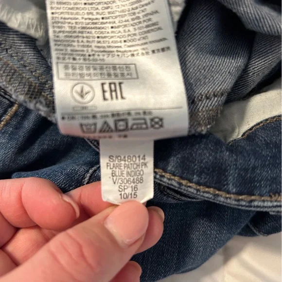 Banana Republic Women’s Wide Leg Denim Jean Size 27/28 Fit & Flare! - Picture 8 of 9